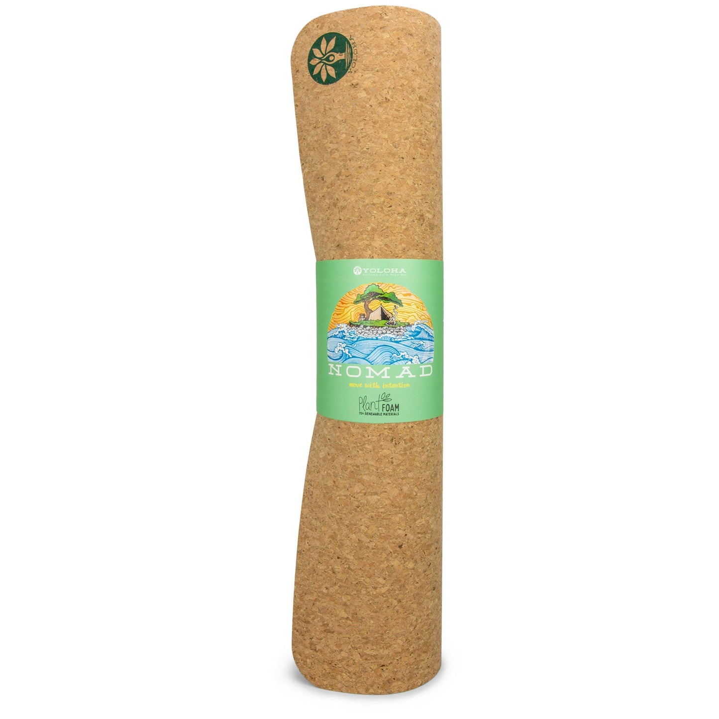 Extra Light Nomad Cork Yoga Mat Rolled