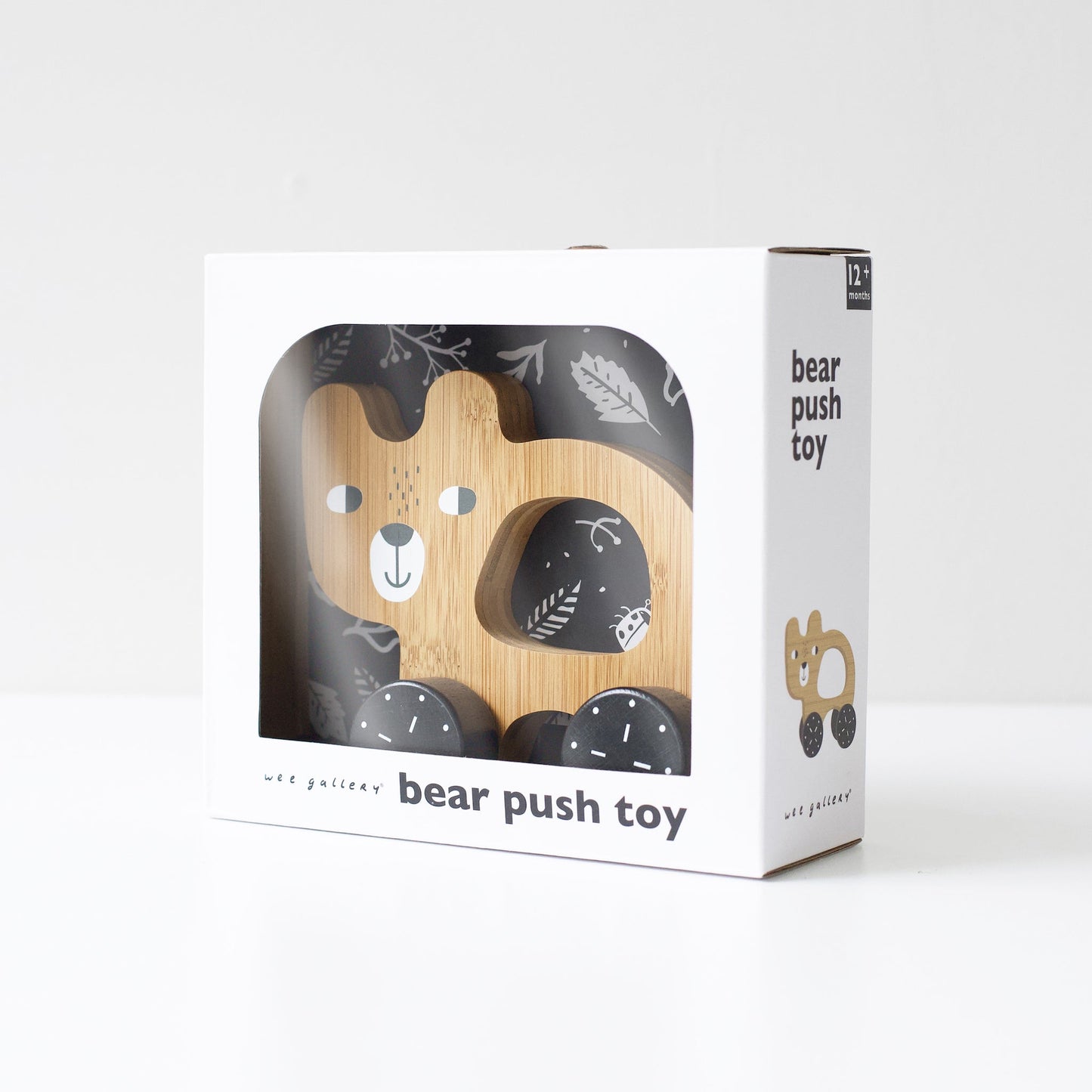 Bamboo Bear Push Toy for Toddlers in Box
