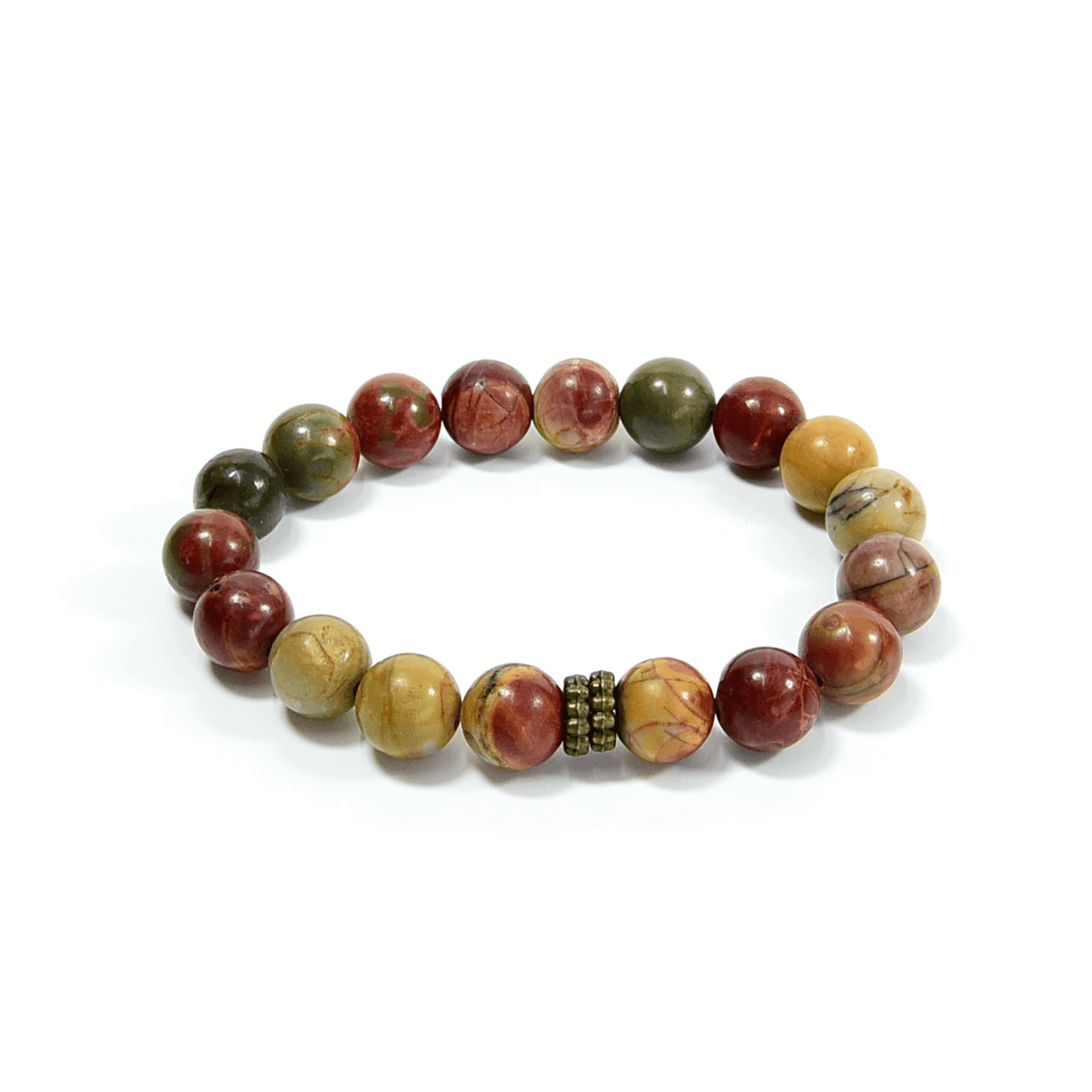 Beaded Red Creek Jasper Bracelet