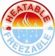 Double square hot & cold pillow is heatable and freezable.