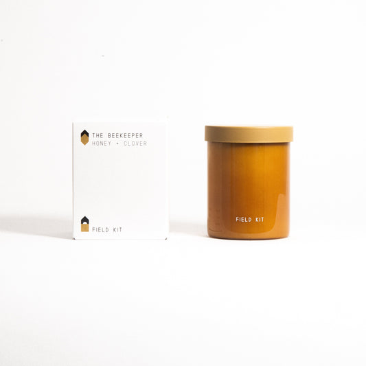 The Beekeeper Candle by Field Kit in Sustainable Packaging
