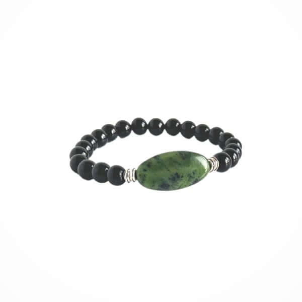 Jade Focal Stone Beaded Bracelet