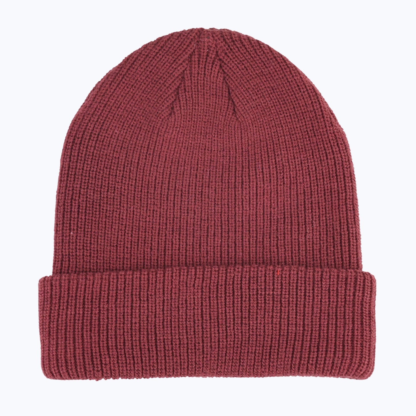 Redwood knit beanie by Rainier Watch on a light purple background