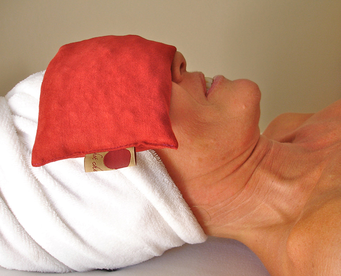 Red Denim Eye Pillow