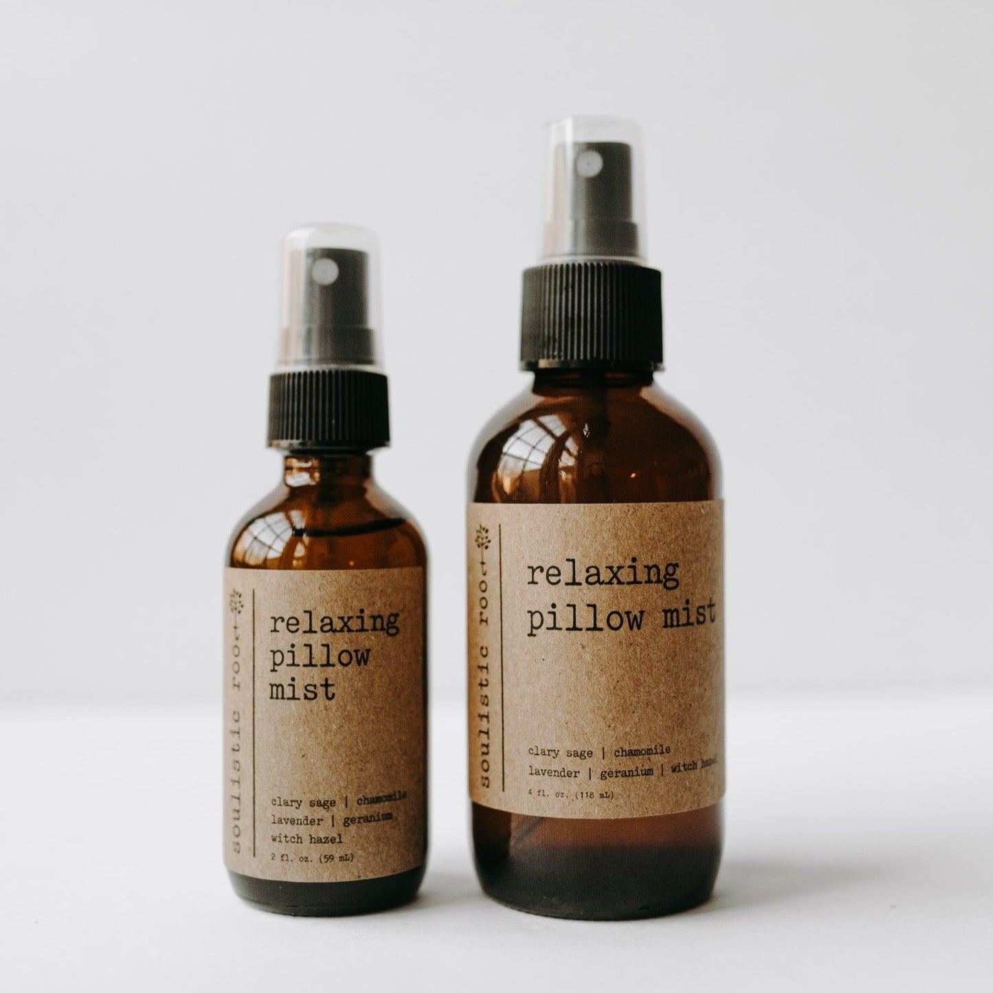 Relaxing Pillow Mist in 2oz and 4oz Spray Bottles
