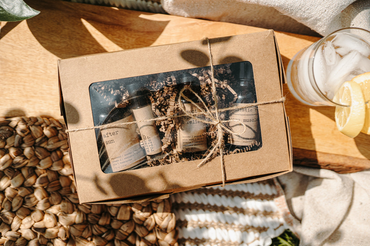 Soulistic Root Summer Collection Gift Set in paper packaging with plastic window.