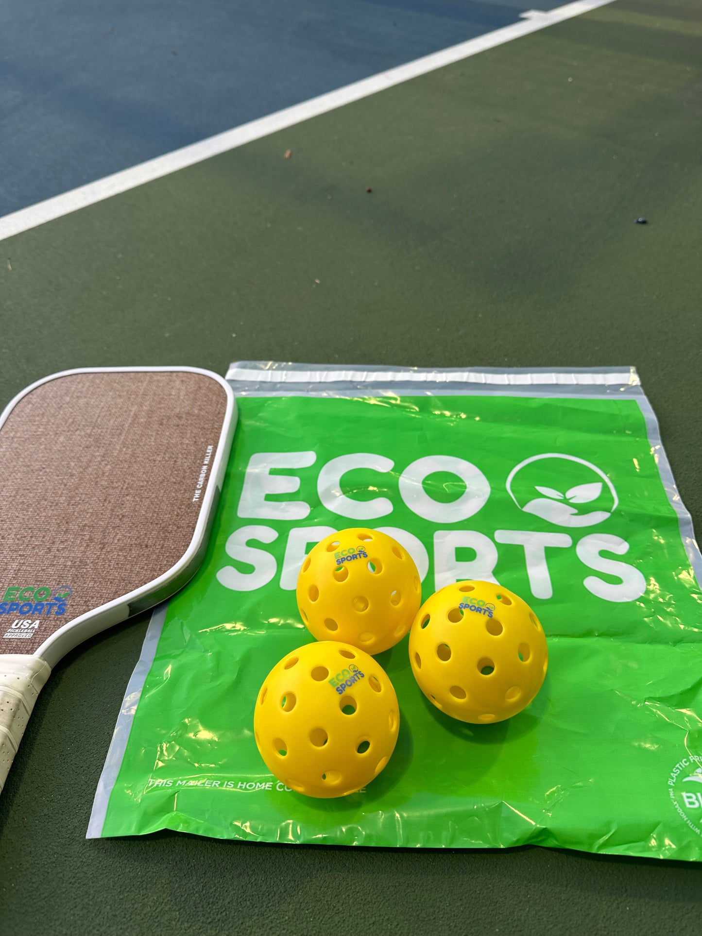Eco Sports Sustainable Pickleball Balls - 3-pack