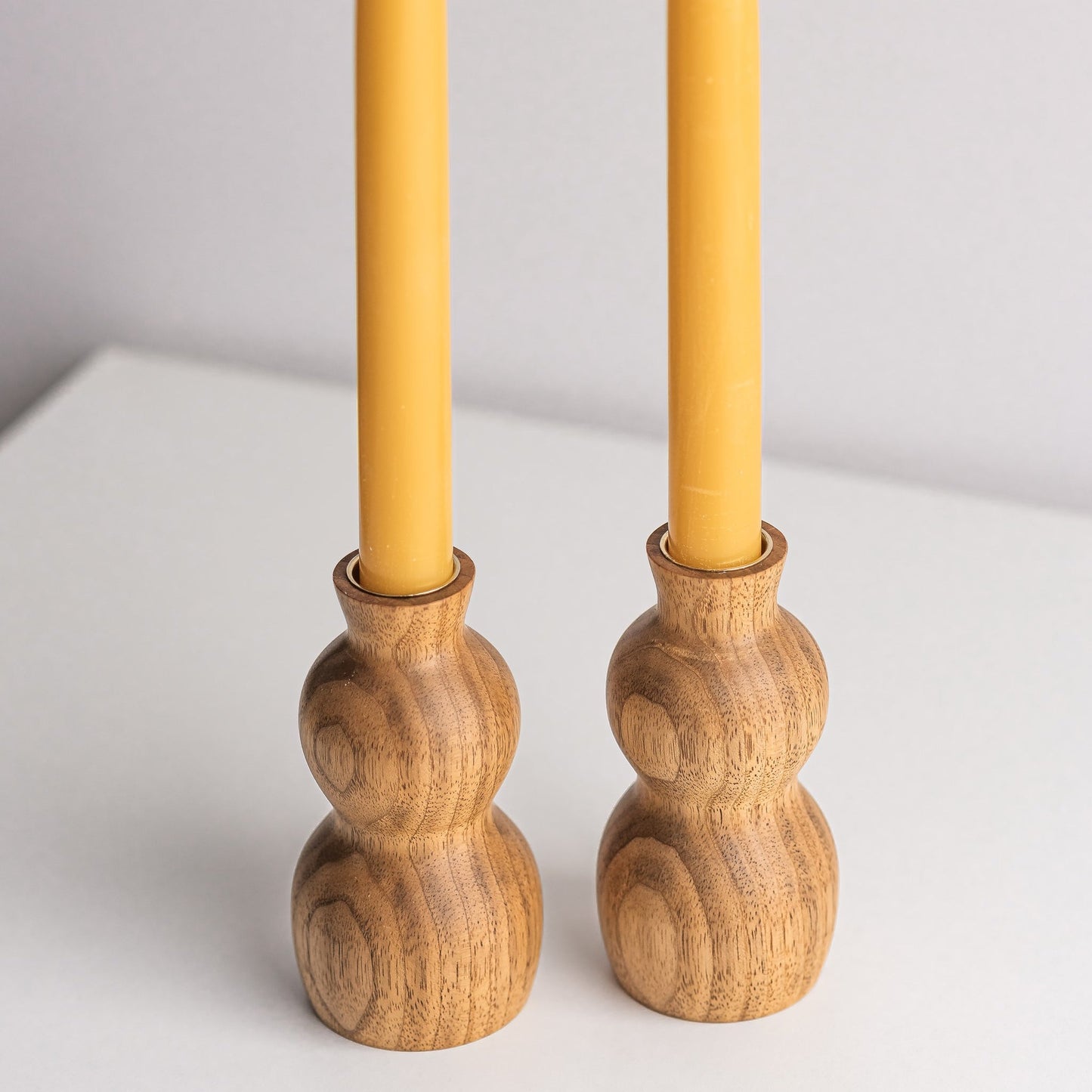 Wooden Taper Candle Holder