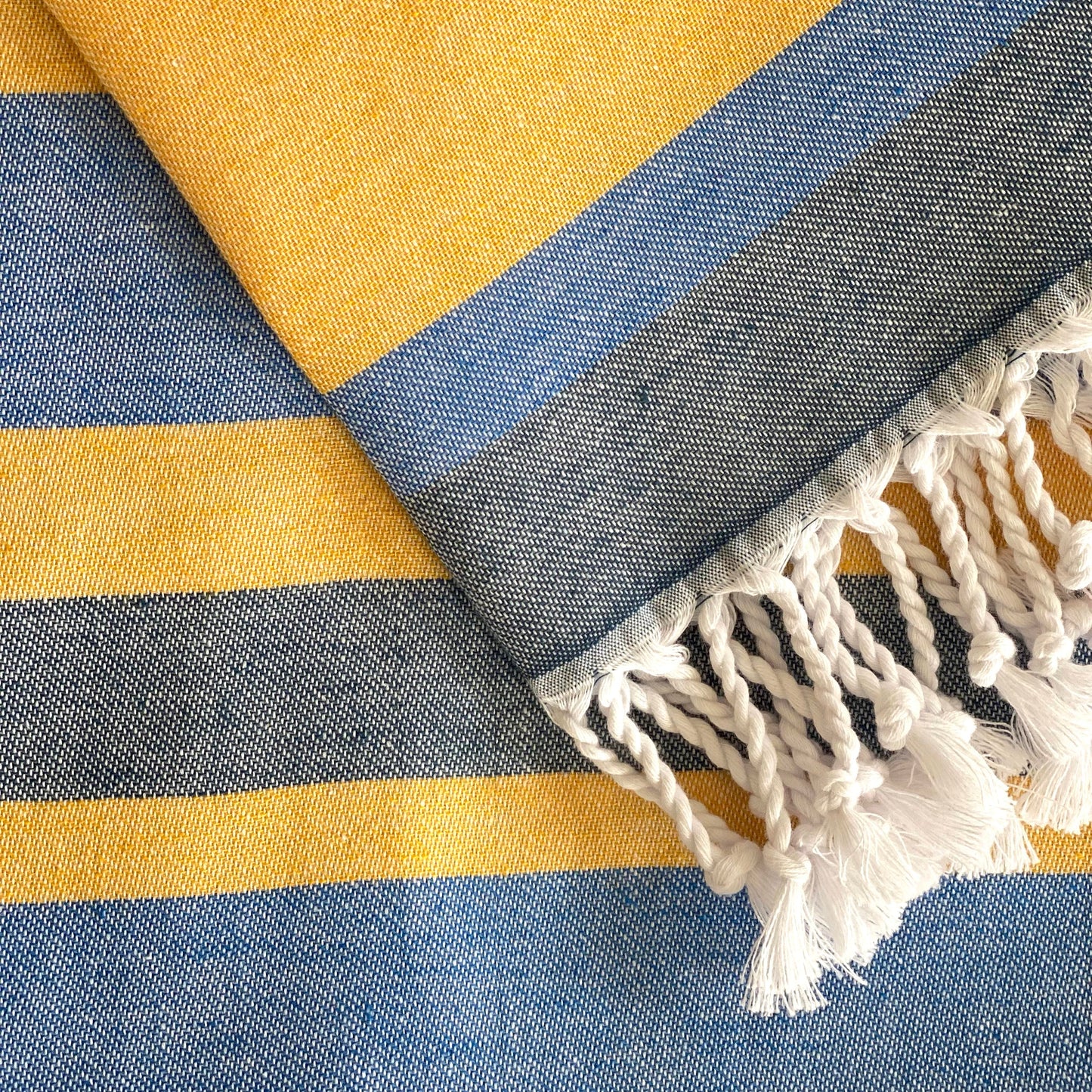 turkish-towel-blue-yellow-stripes