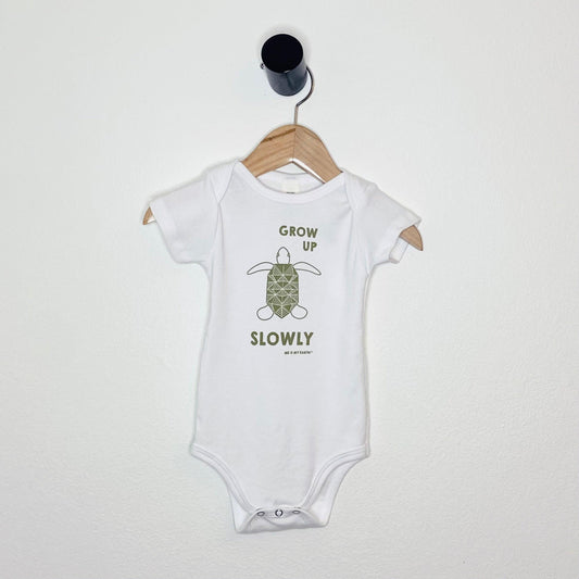 Grow Up Slowly Turtle Onsey for Babies
