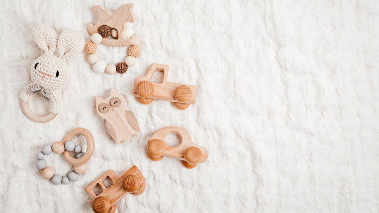 Eco-friendly newborn, infant, and toddler toys, gifts and apparel.