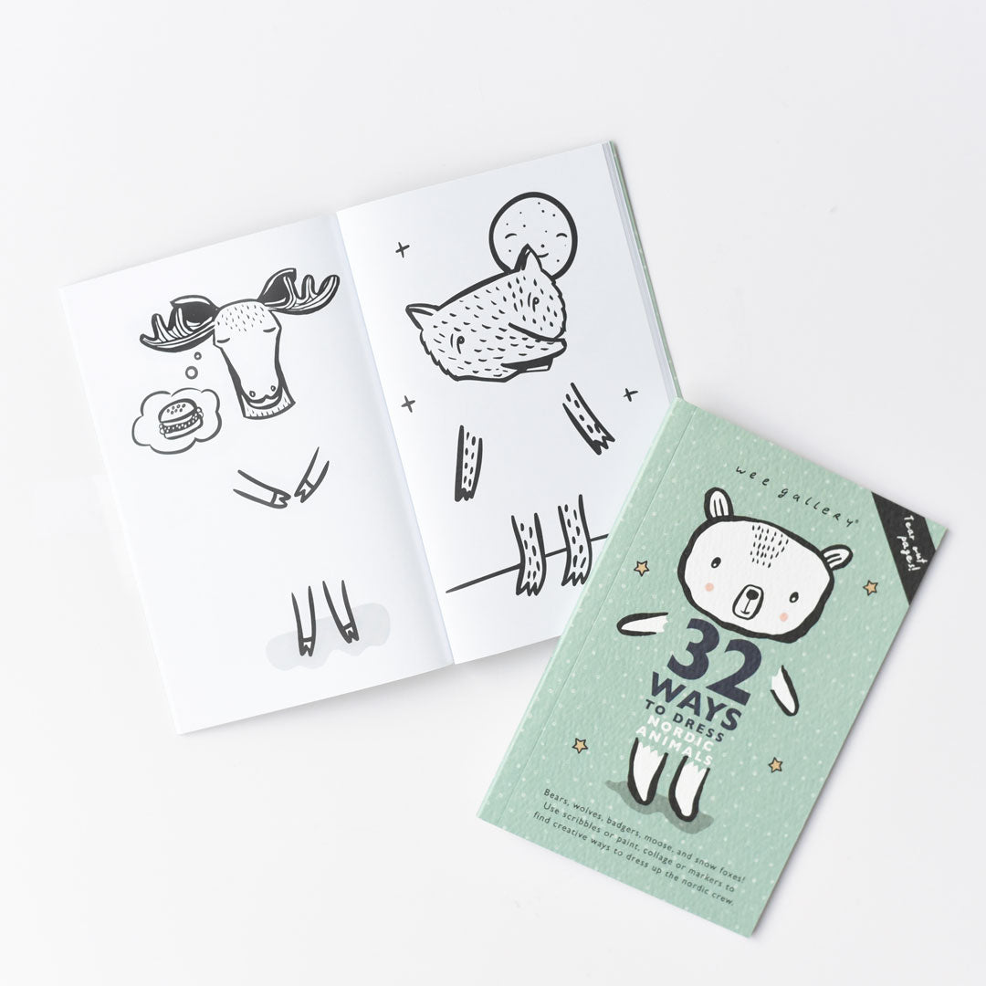 32 Ways Activity Dress Up Nook Nordic Animals - Open Book