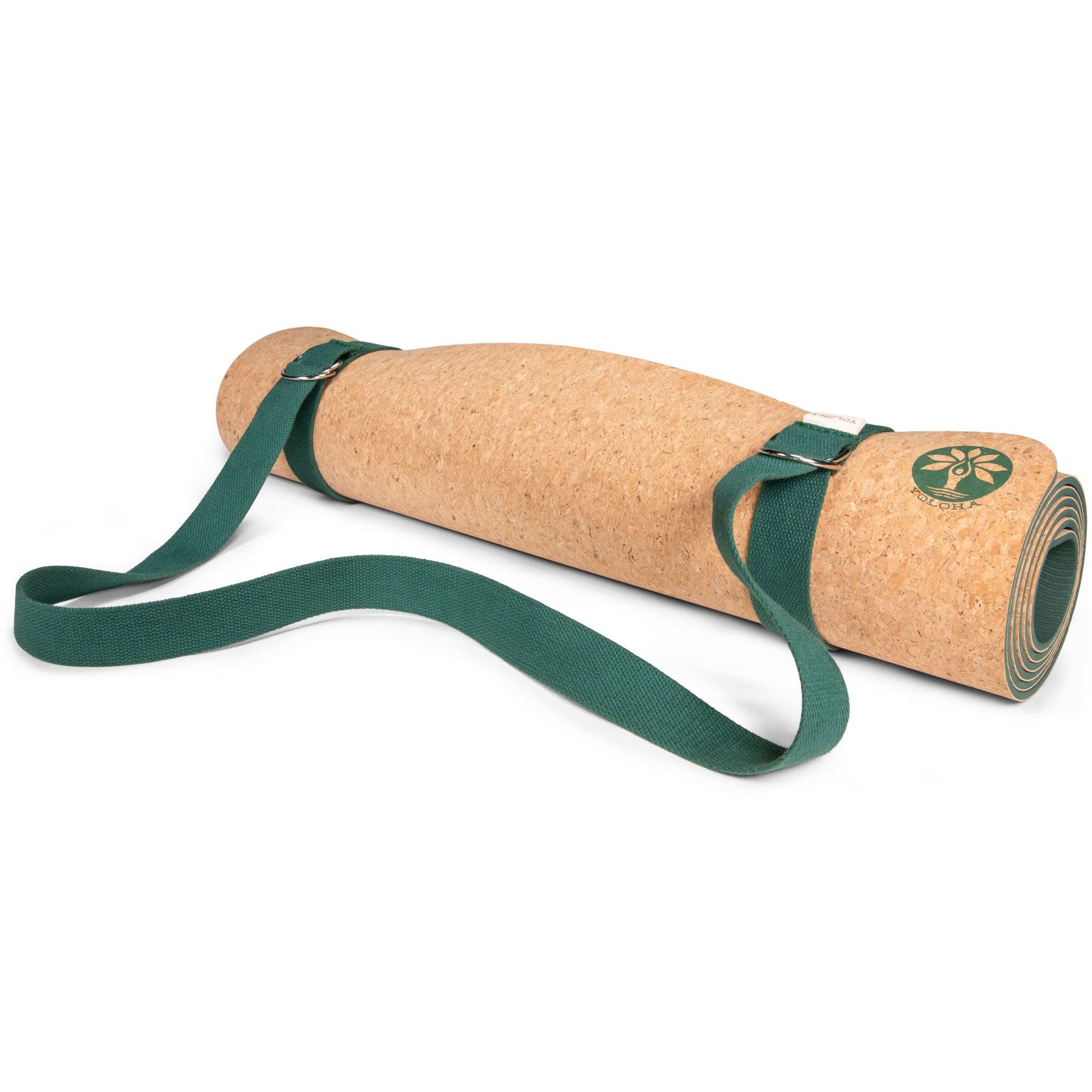 Green Yoga Mat Sling and Strap