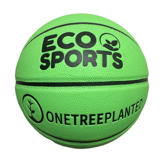 Green Eco Friendly Basketballs - 29.5" & 27.5" Outdoor Kids Balls