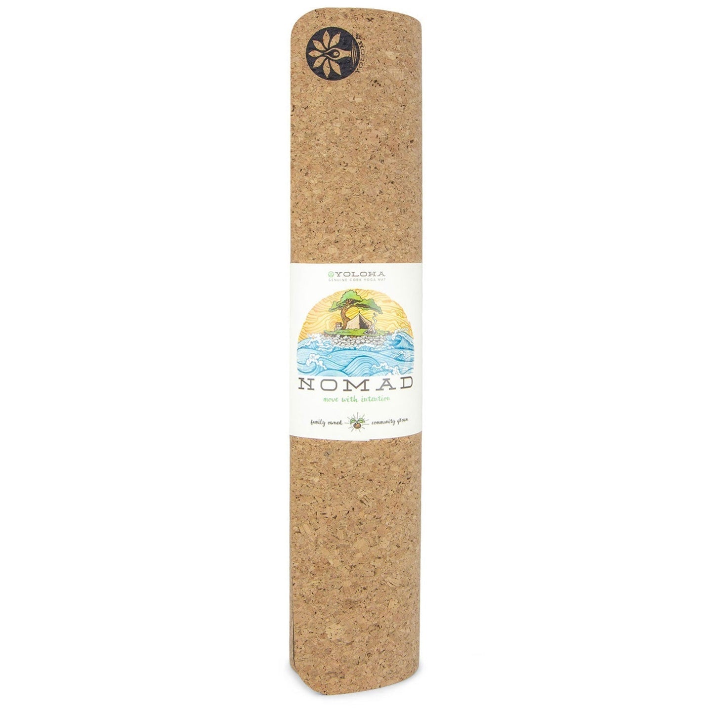 Nomad XL Cork Yoga Mat Rolled