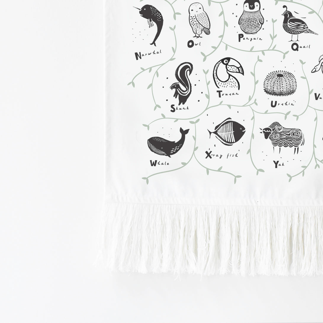 Animal Alphabet Printed Tapestry Threads