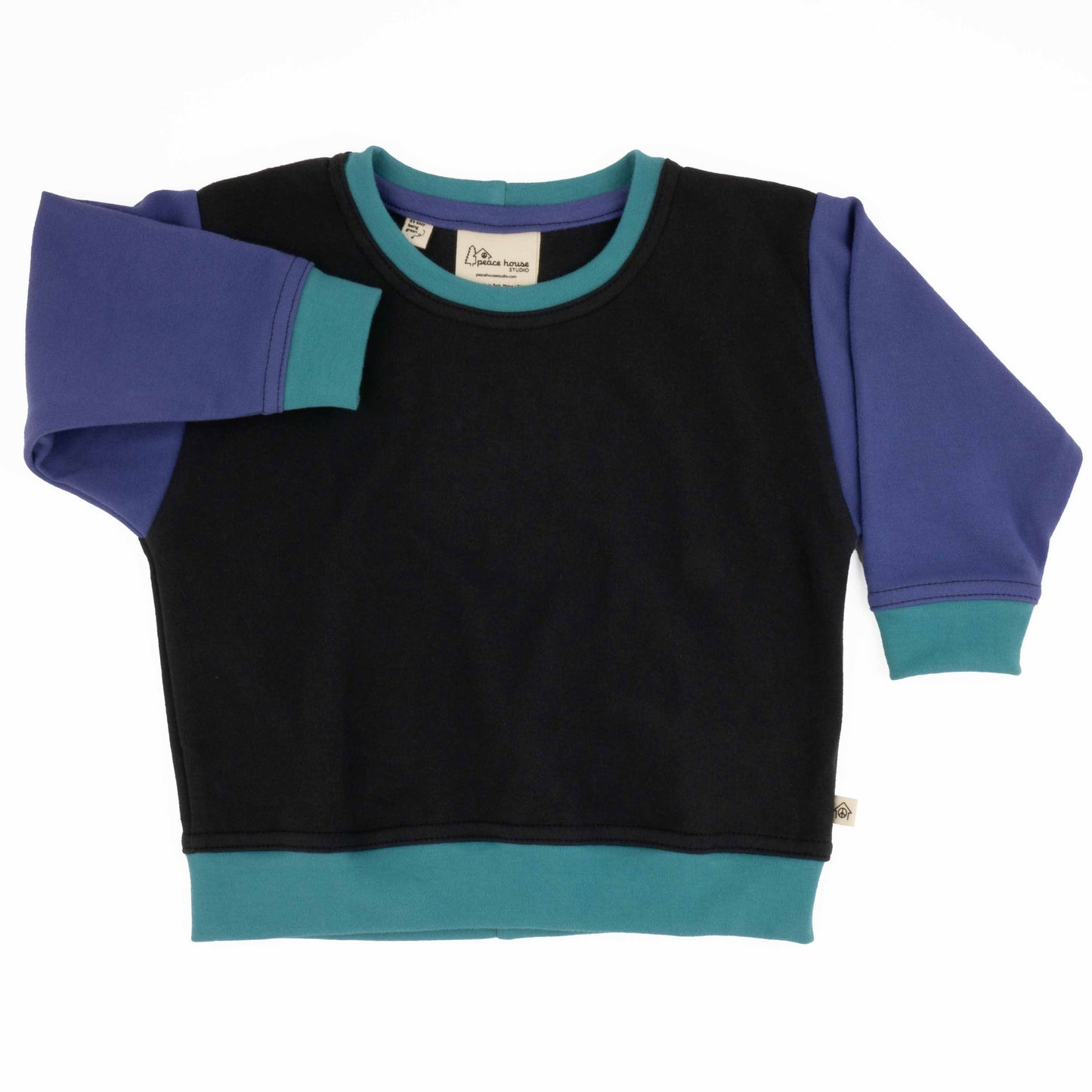 Baby Colorblock Sweatshirt - Blackberry