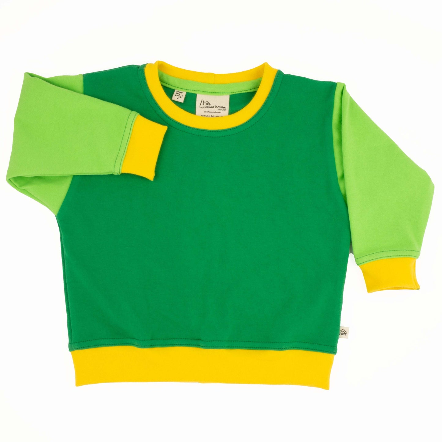 Baby Colorblock Sweatshirt - Greenfinch