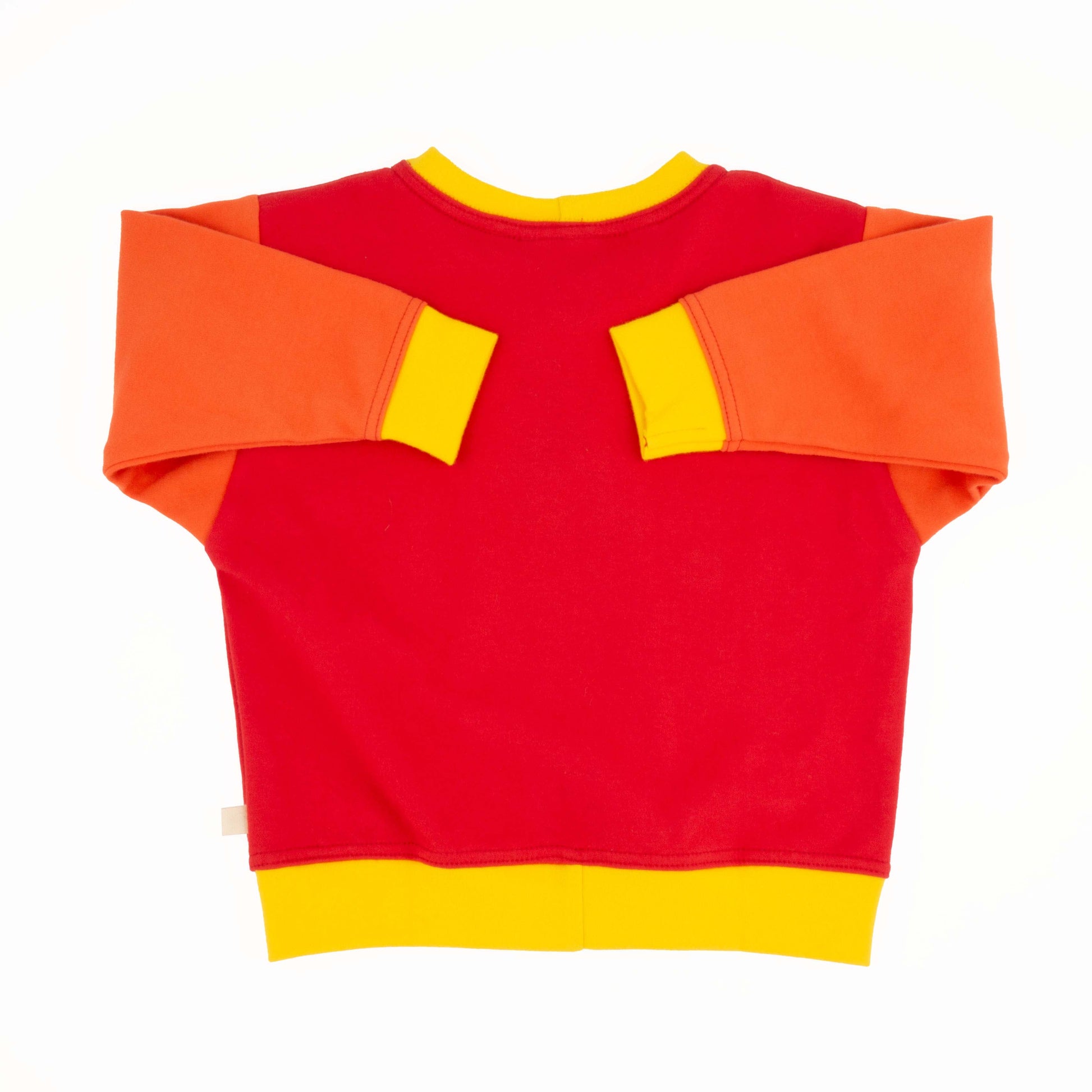 Colorblock Sweatshirt for Toddlers - Hot Dog