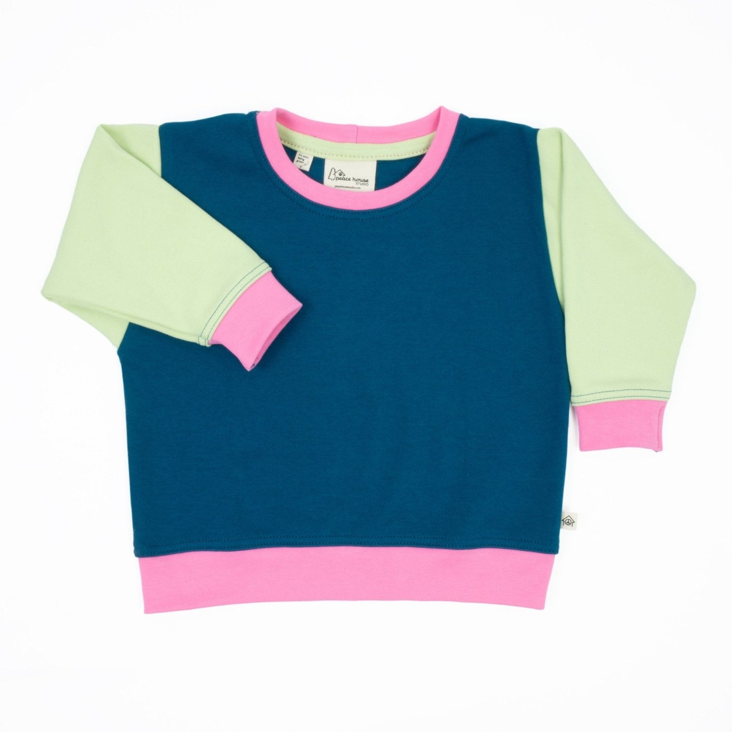 Baby Colorblock Sweatshirt - Laguna