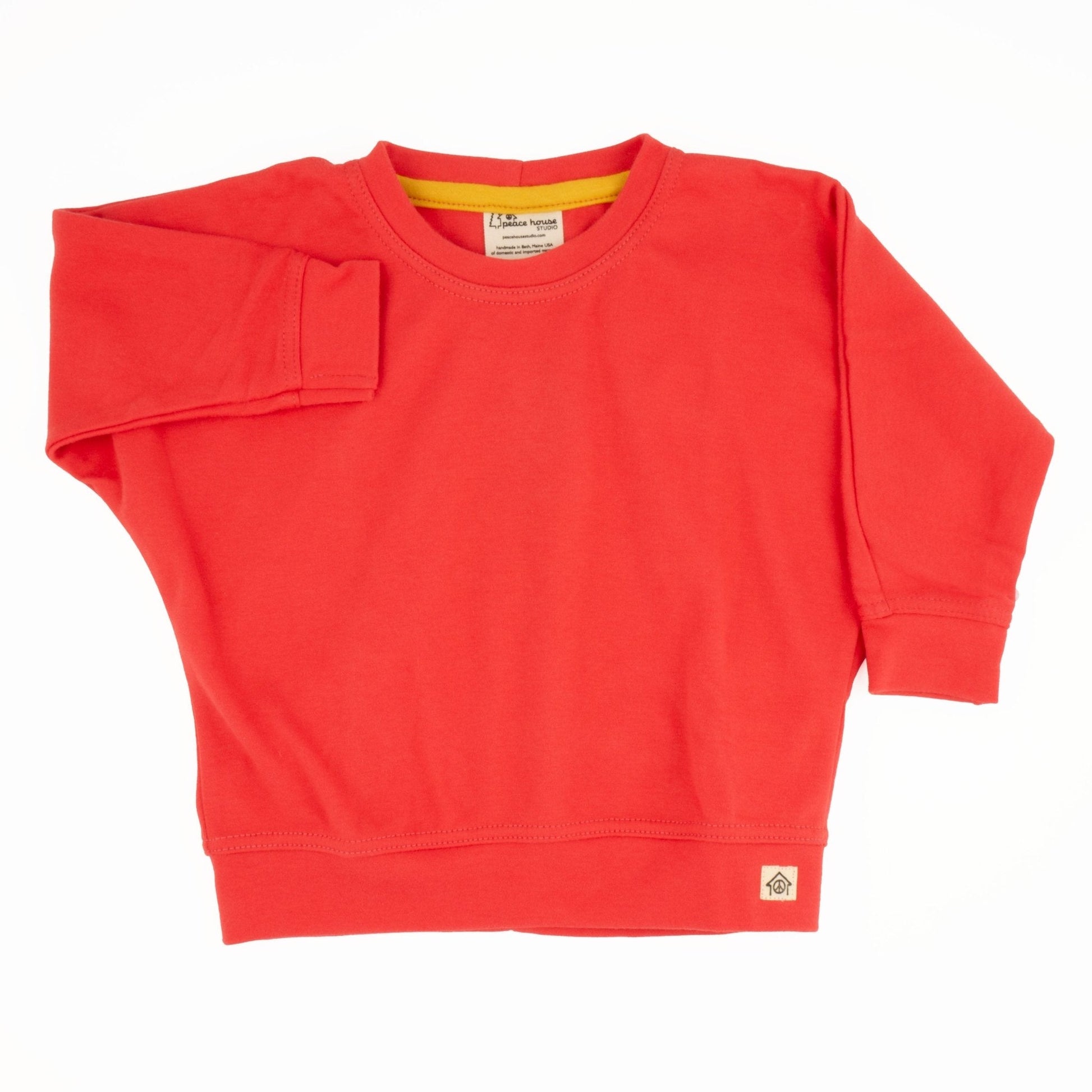 Organic Cotton Baby Simple Sweatshirts - Bittersweet