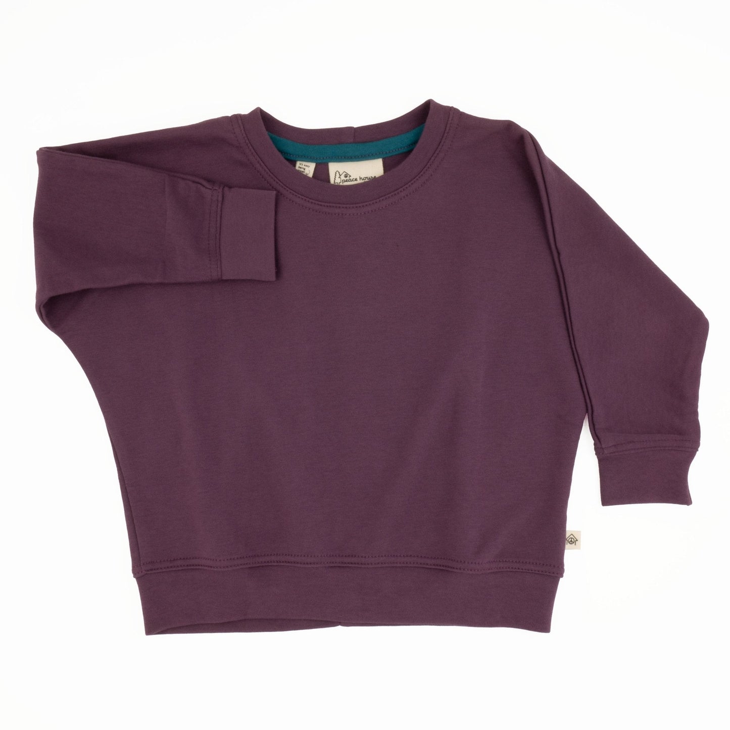 Organic Cotton Baby Simple Sweatshirts - Grape