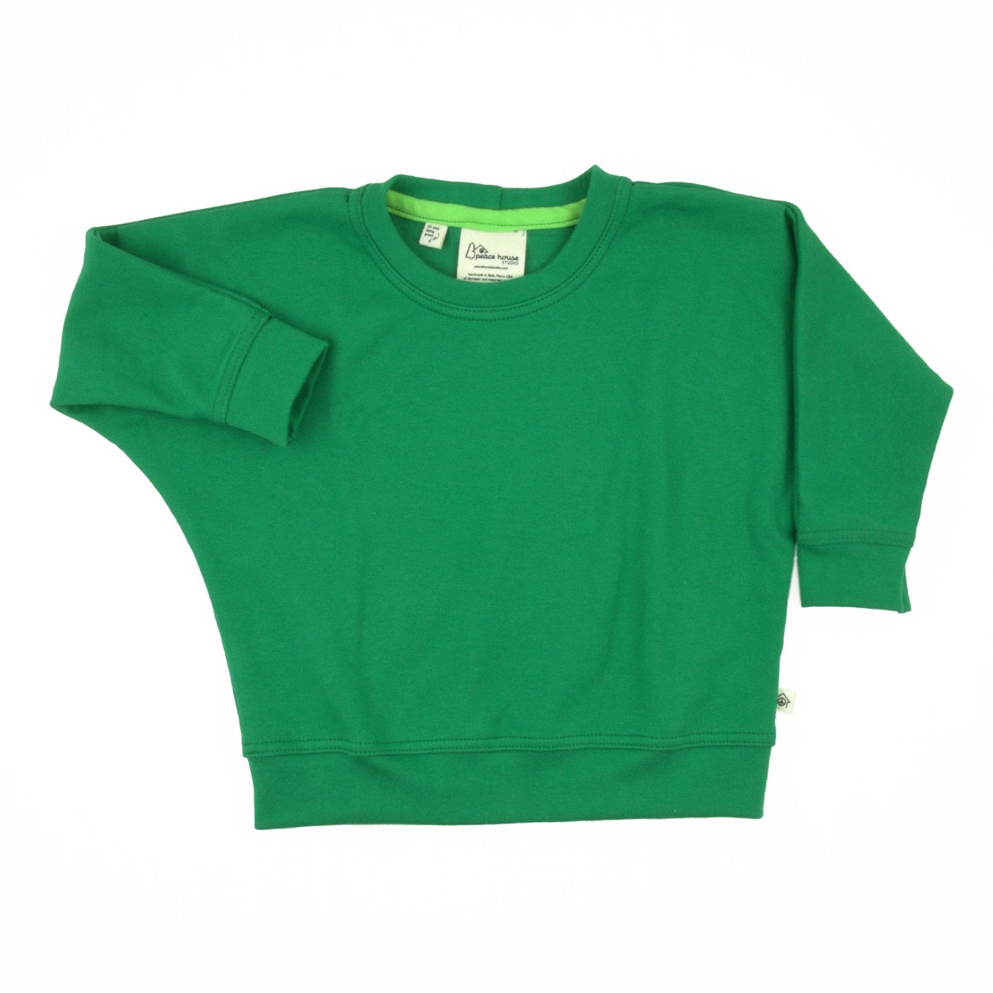 Organic Cotton Baby Simple Sweatshirts - Kelly