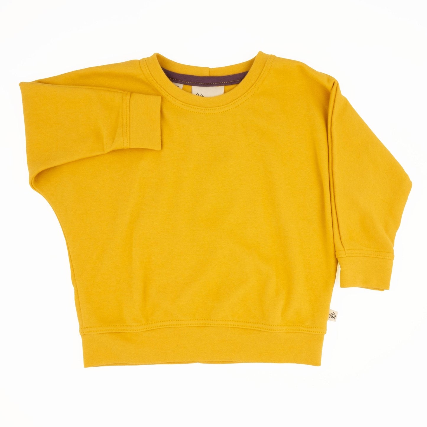 Organic Cotton Baby Simple Sweatshirts - Marigold