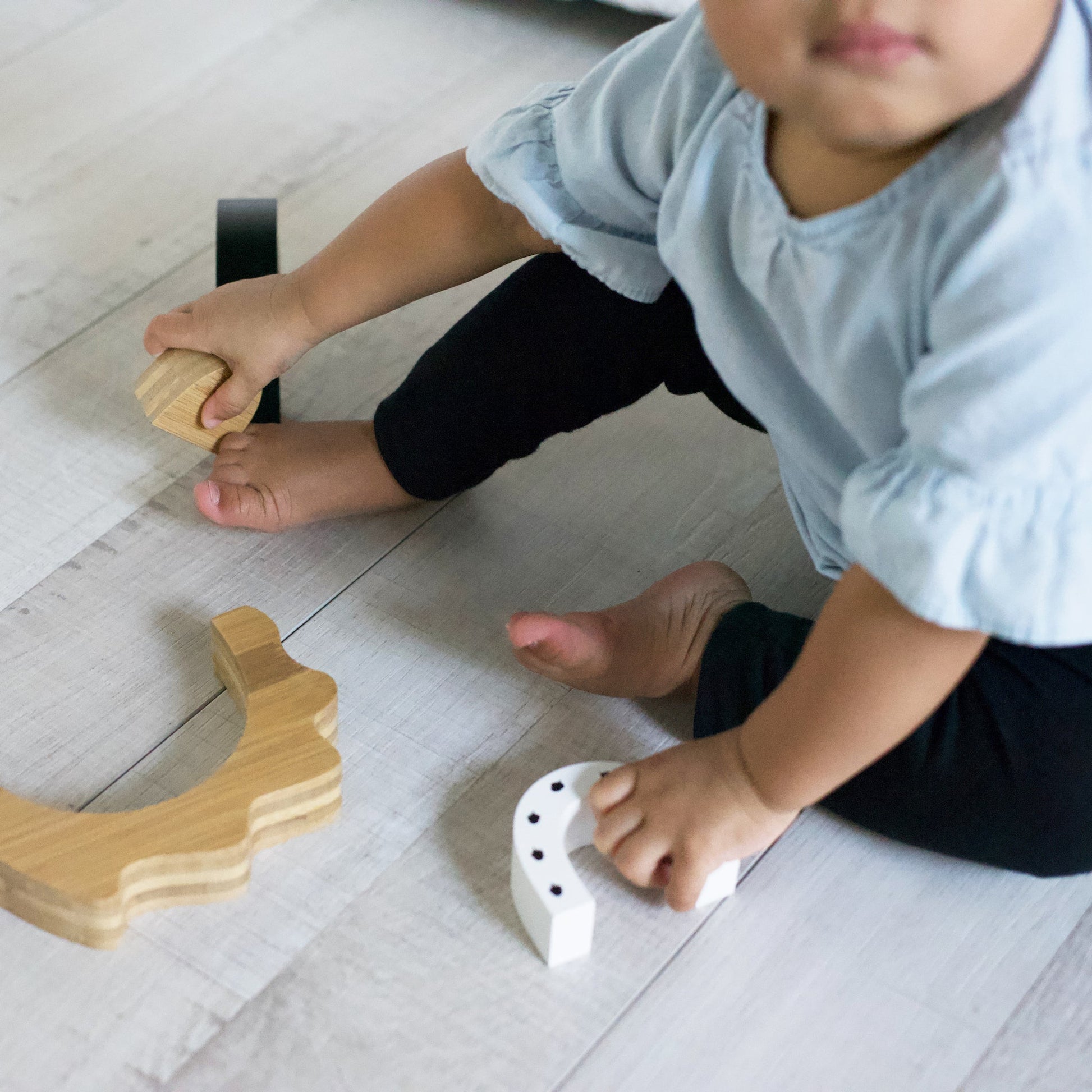 Bamboo Nesting Hedgehog Toddler Learning Toy