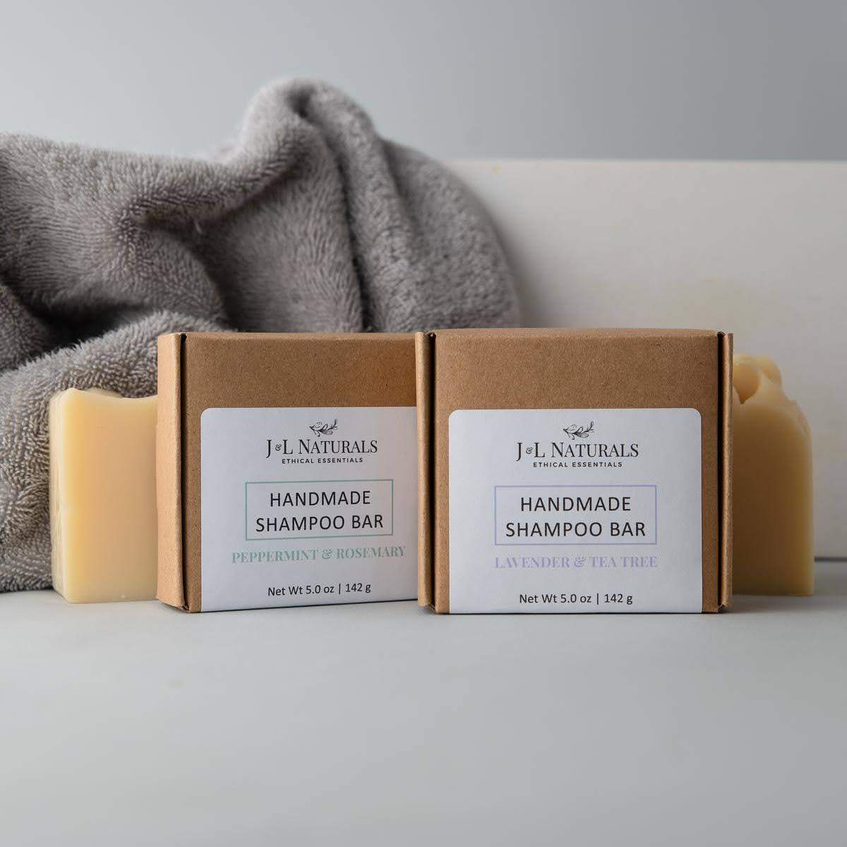 Beard Wash Zero-Waste Shampoo Bars - Peppermint & Rosemary; Lavender & Tea Tree