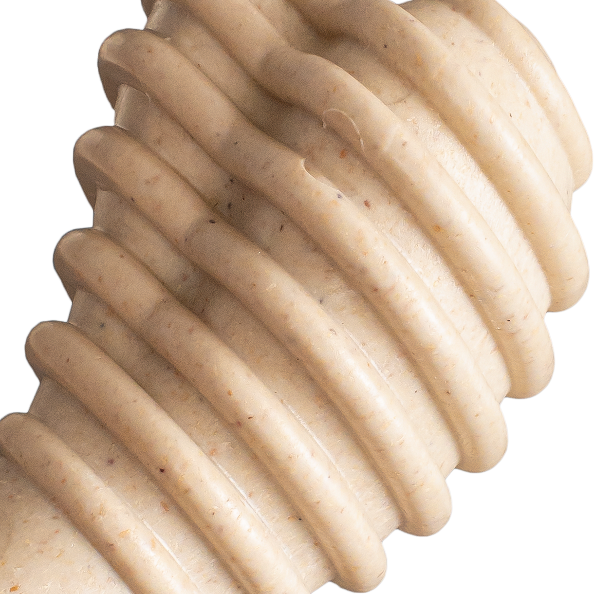 Close-up of a Betterbone SOFT natural chew toy on a white background