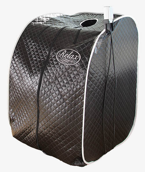 Reinforced tent material of the Black Pro Relax Sauna, designed for durability and frequent use.
