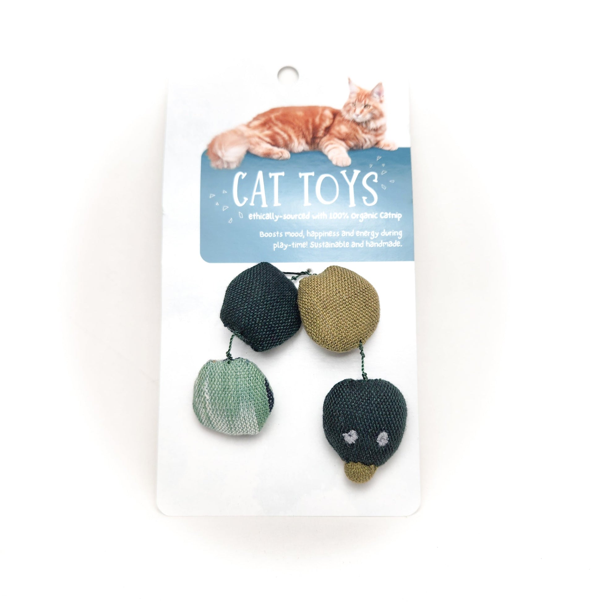 Organic Catnip Cat Toy - Green