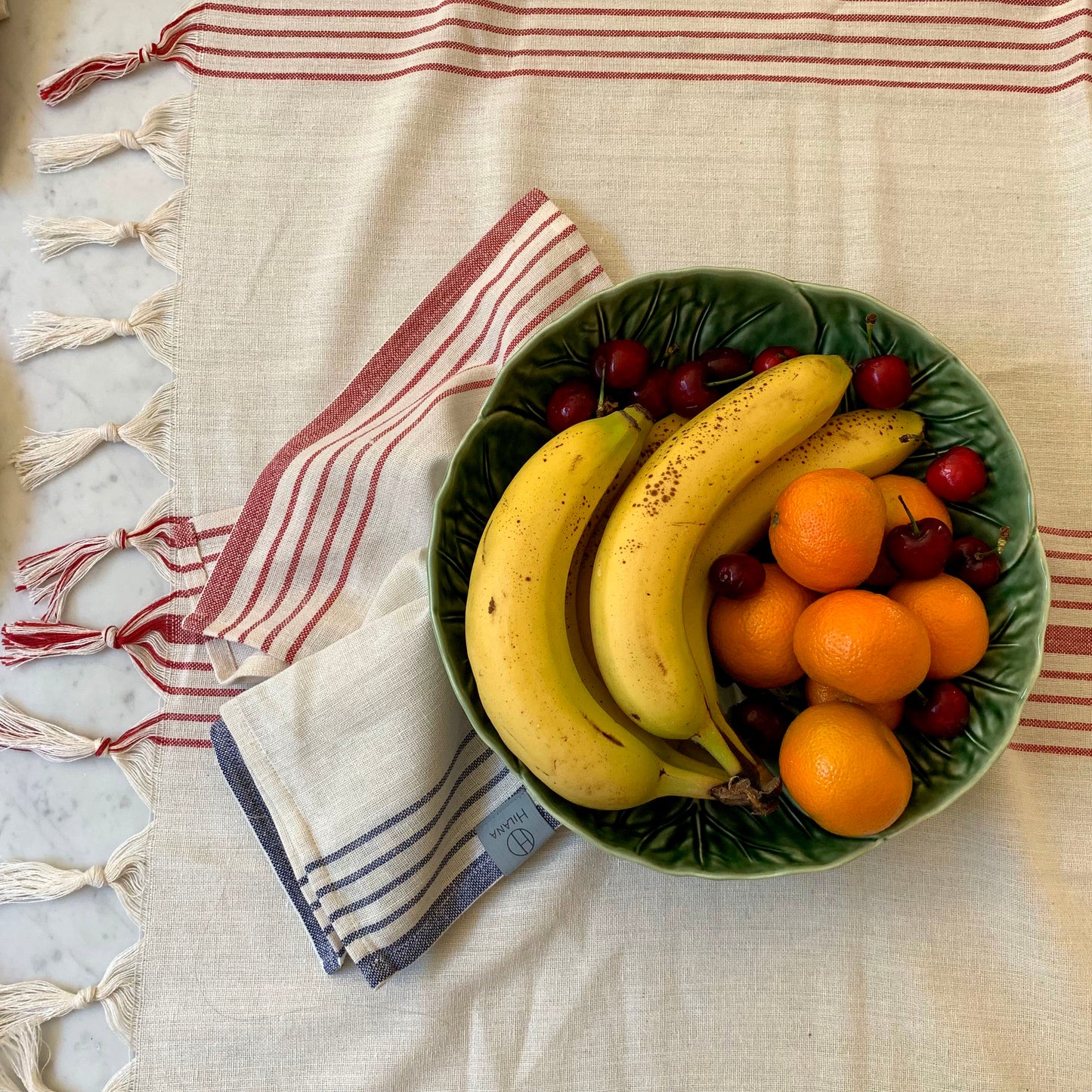 Classic French Striped Tablecloth