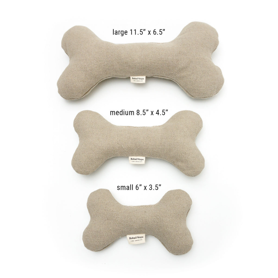 Eco-Friendly Dog Bone Toy - Available in Three Sizes (Large, Medium, Small)