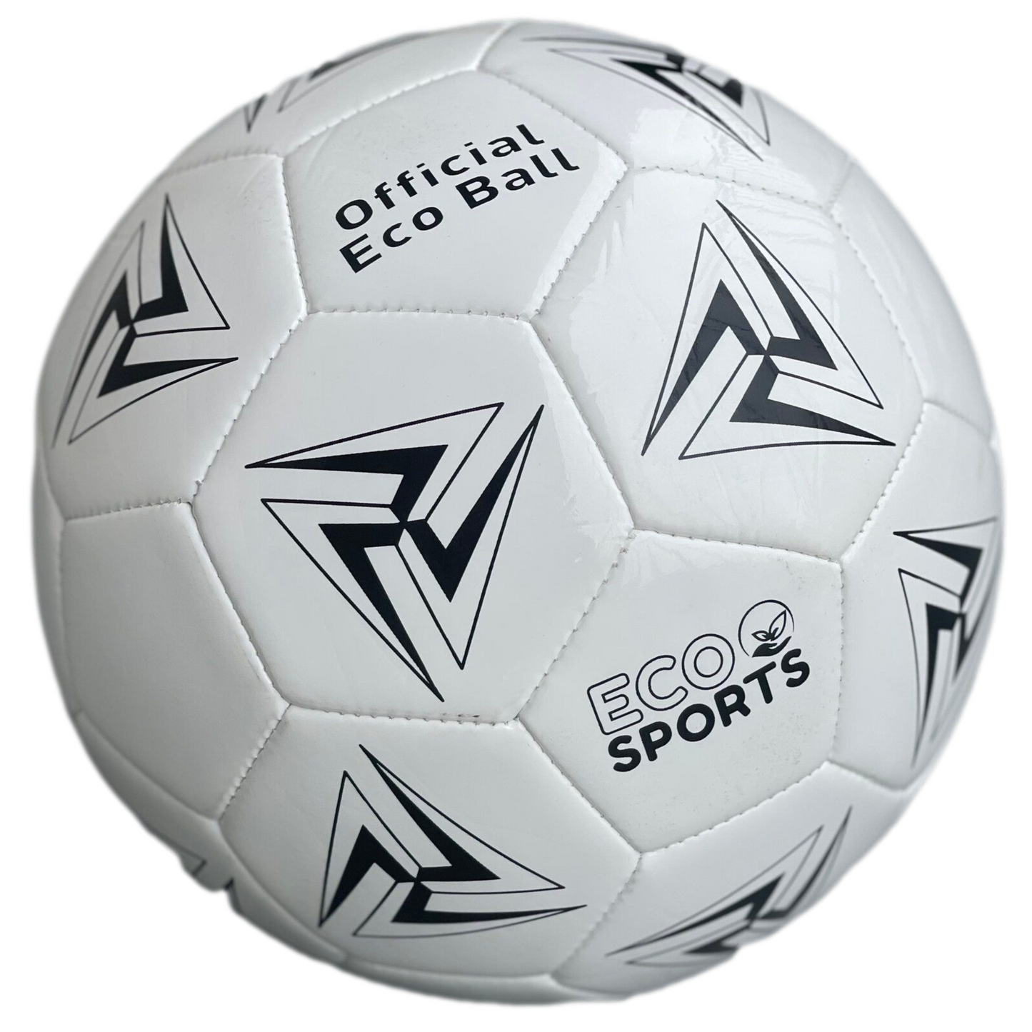 Eco Friendly Dog Soccer Ball in Black Pattern - Non-toxic, biodegradable, cruelty-free, vegan