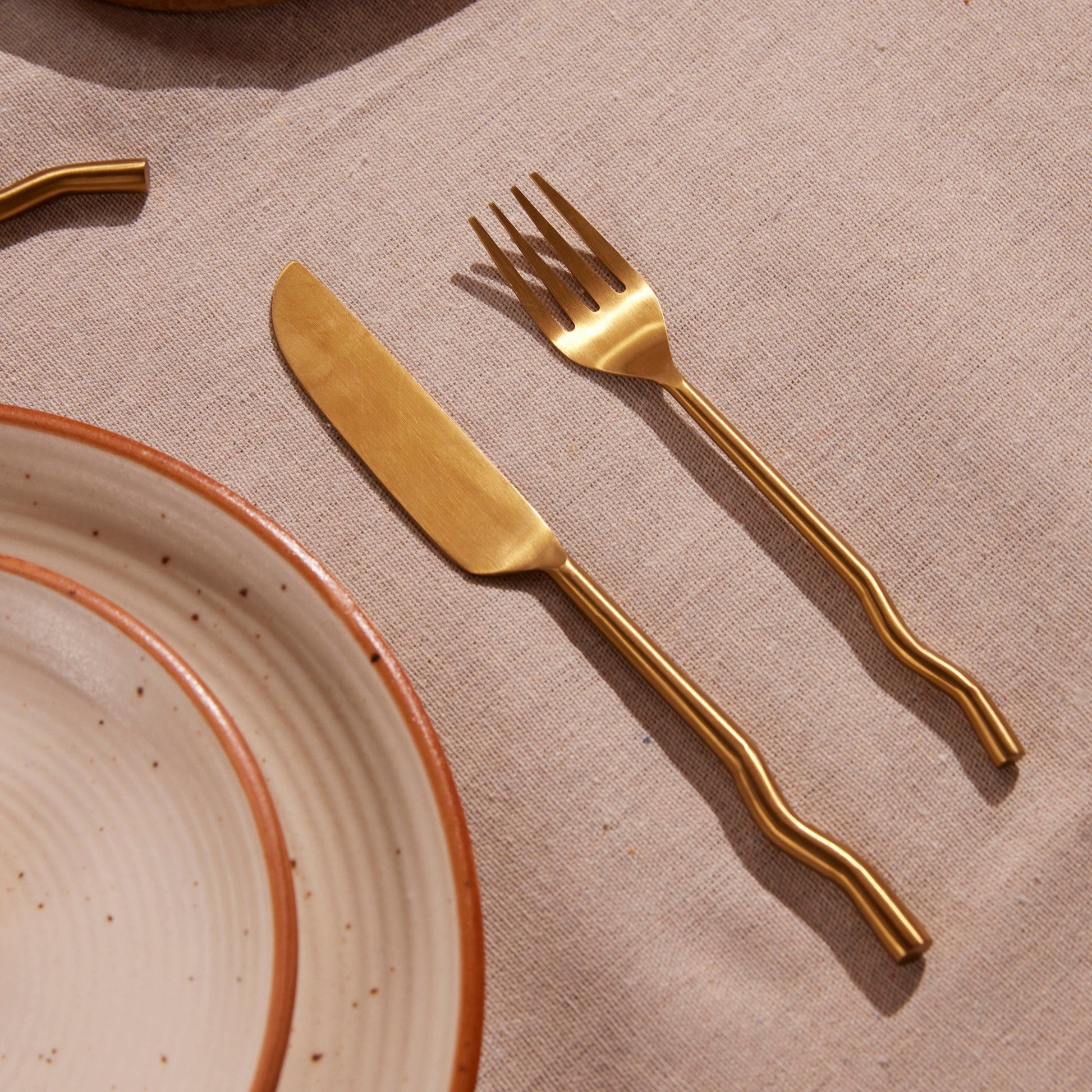 Emma Silverware - Stainless Steel Brushed Brass