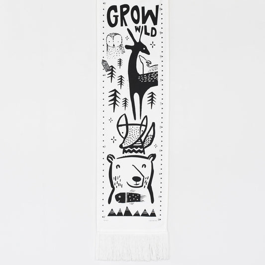 Sustainable Growth Chart Nursery Kids Room Woodland