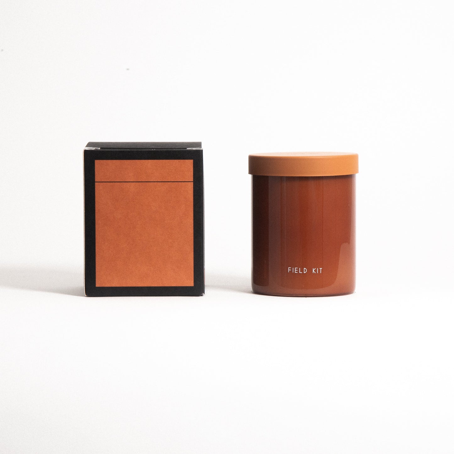 Fire Candle by Field Kit in Reusable Glass Jar and Plastic Free Packaging. Top notes: pine; Mid notes: cedar + spruce; Base notes: sandalwood + patchouli