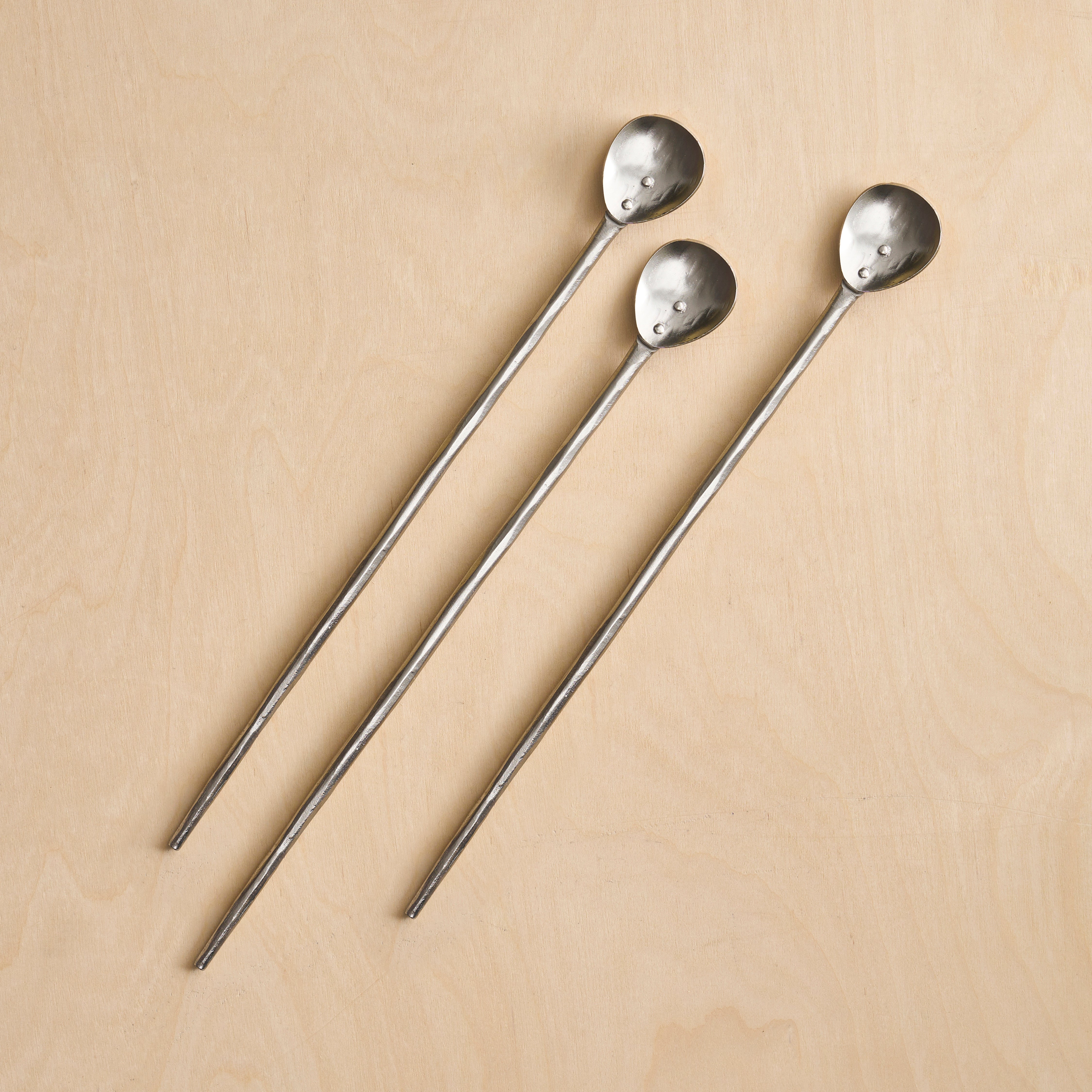 Earthy Spoons Forge Pewter Tasting Spoons - Set of 3 – Earthinary