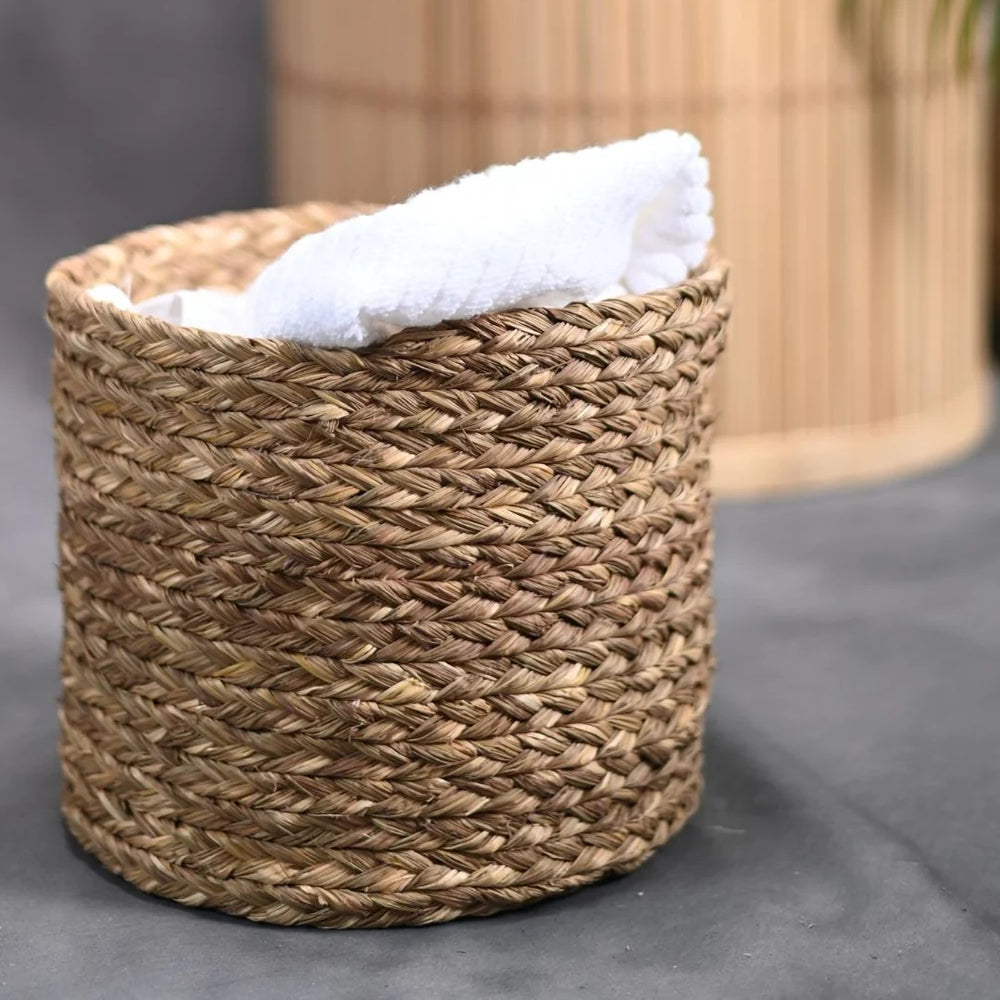 Handloomed Grass Planter Basket