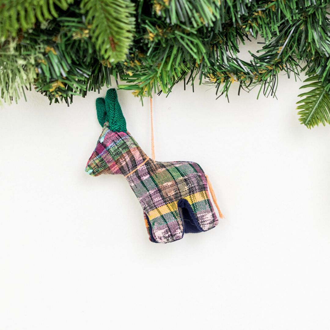 Handmade Christmas Donkey Ornament