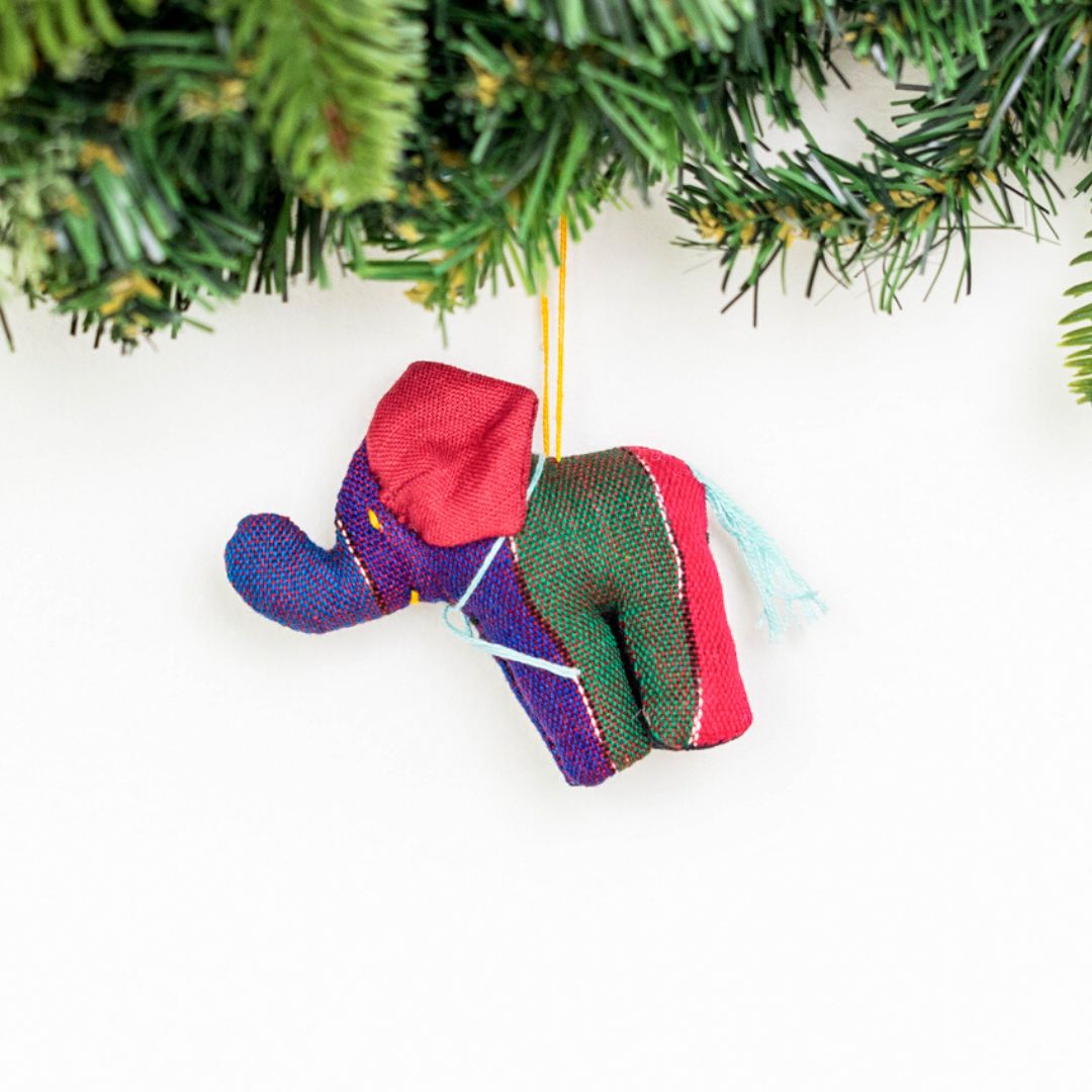 Handmade Christmas Elephant Ornament