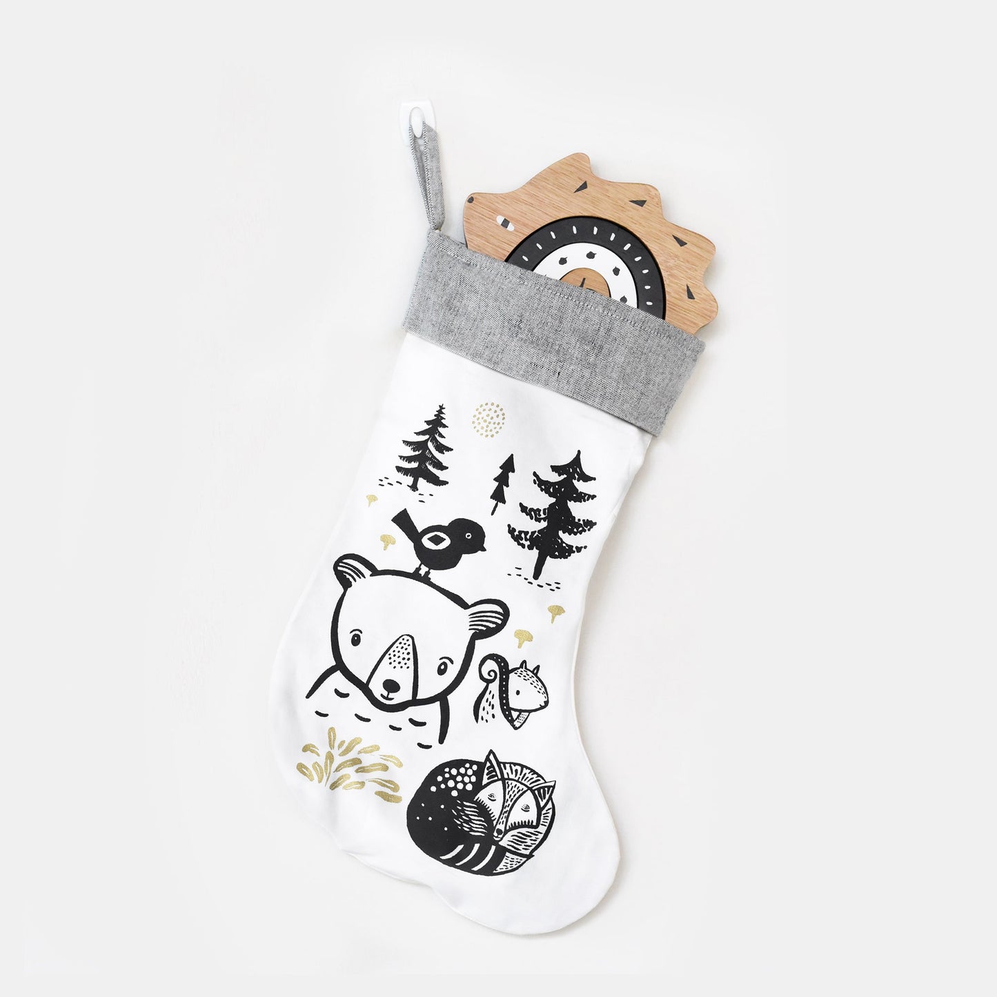 Holiday Stocking Organic Cotton Festive Bear