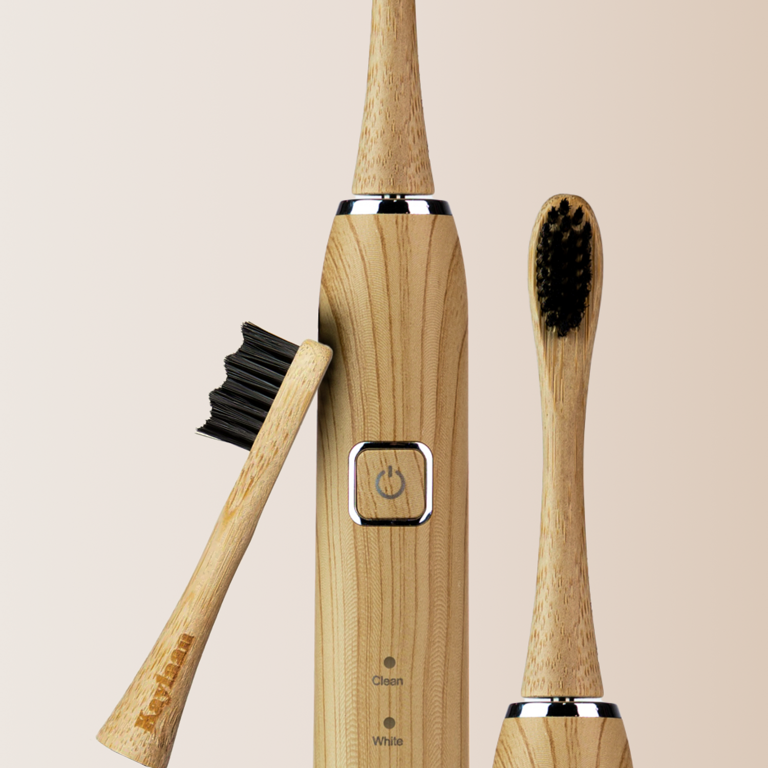 Kaylaan Bamboo Electric Toothbrush Sonic Clean Eco-Friendly