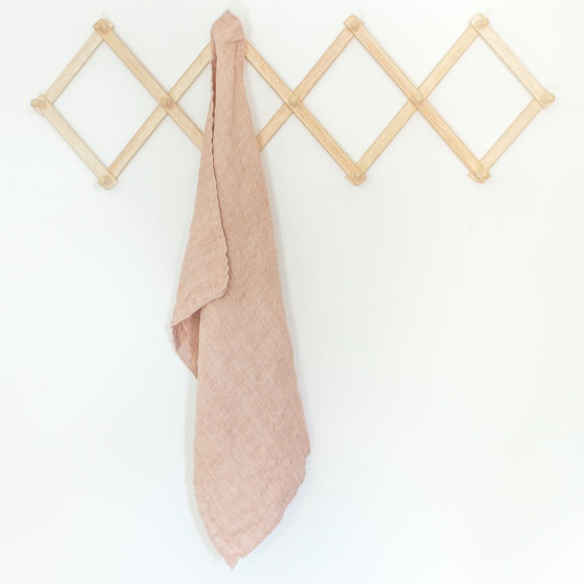 Kitchen Dish Towels Belgian Linen - Blush