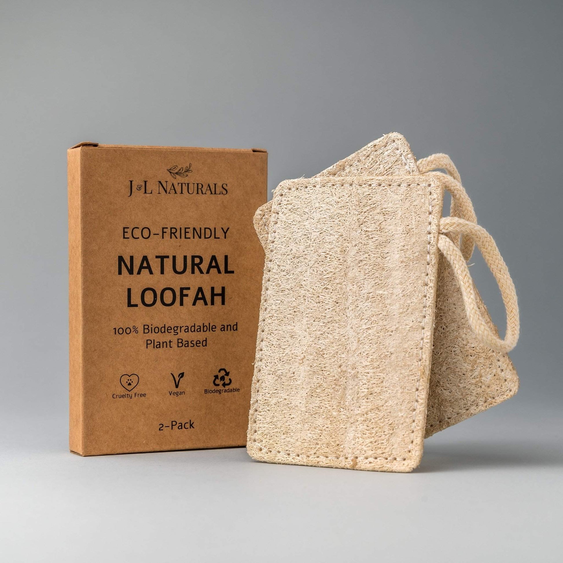 Natural Loofah Pad - 2-Pack