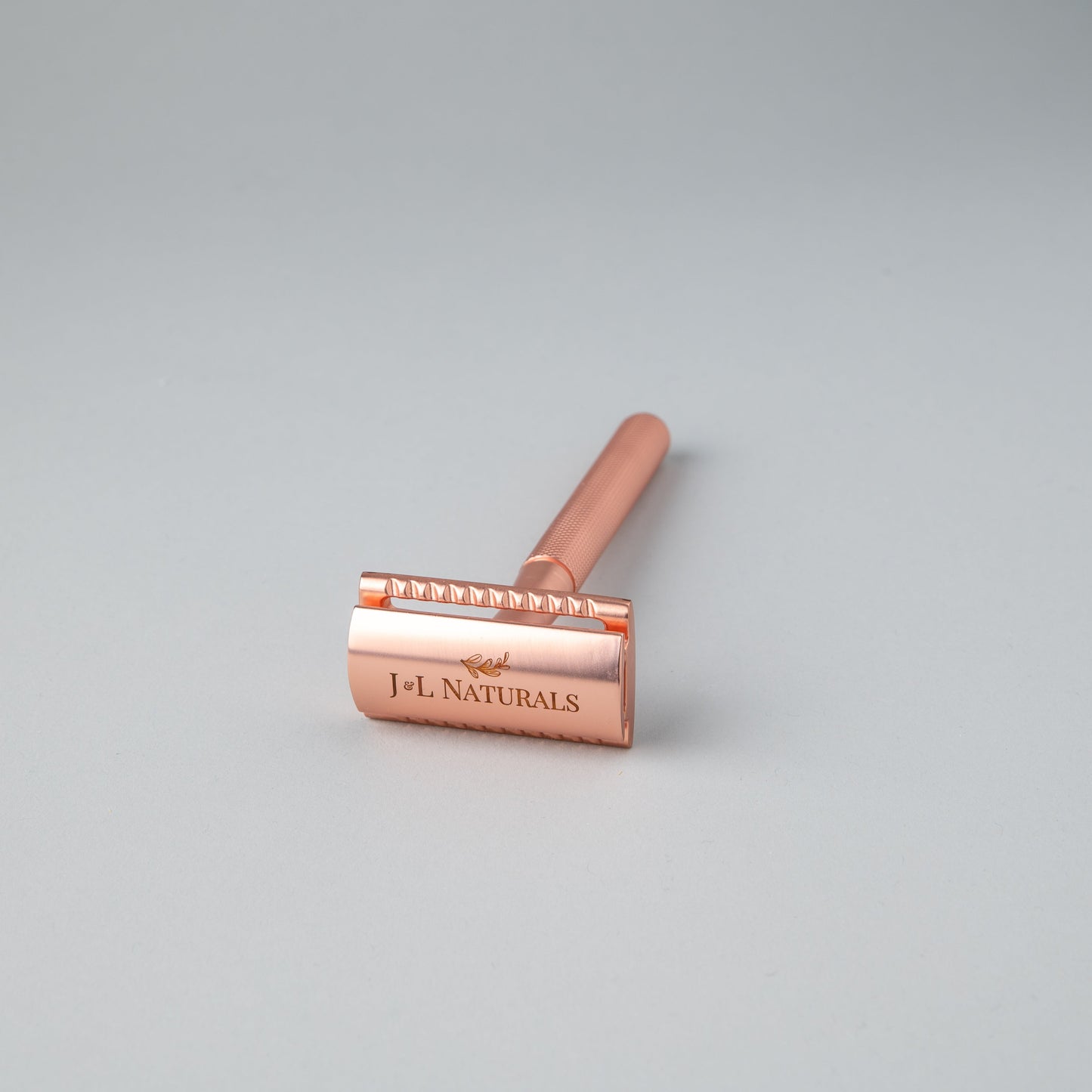 Reusable Plastic-Free Safety Razor by J&L Naturals - Rose Gold