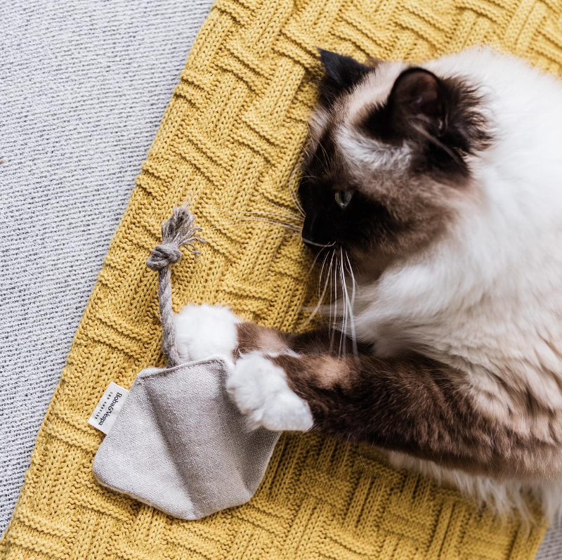 Stingray Cat Toy with Hemp and Cotton