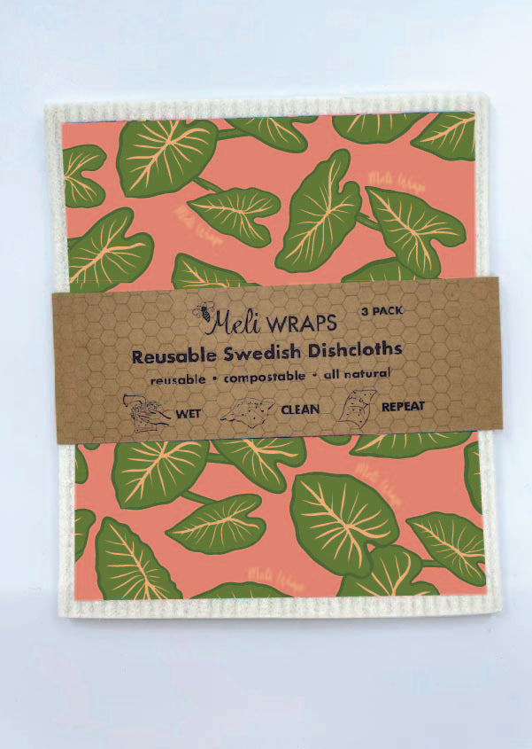 Swedish dishcloths in kalo pattern (3-pk)